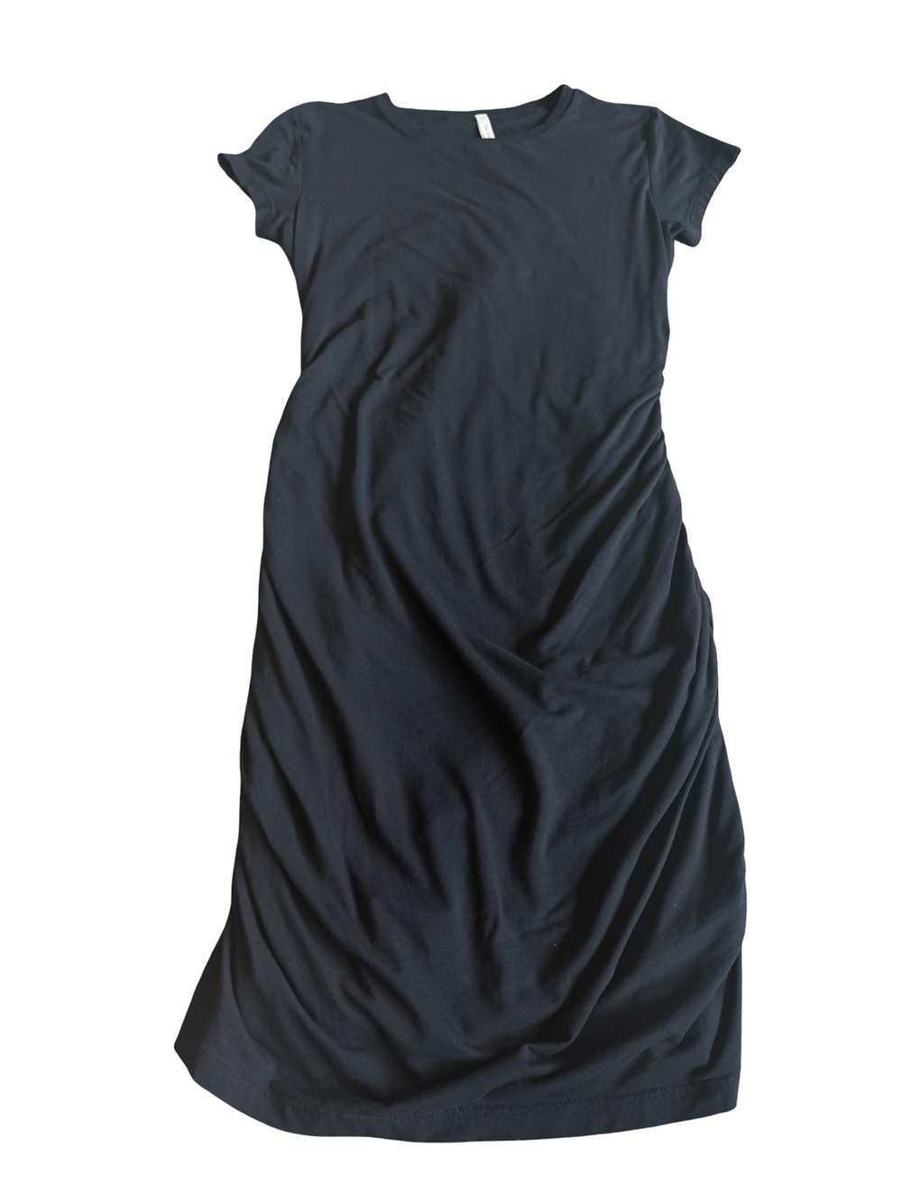 The Group Babaton Aritzia Black Stretch Dress Mini Length Comfy Size Medium - Picture 1 of 13
